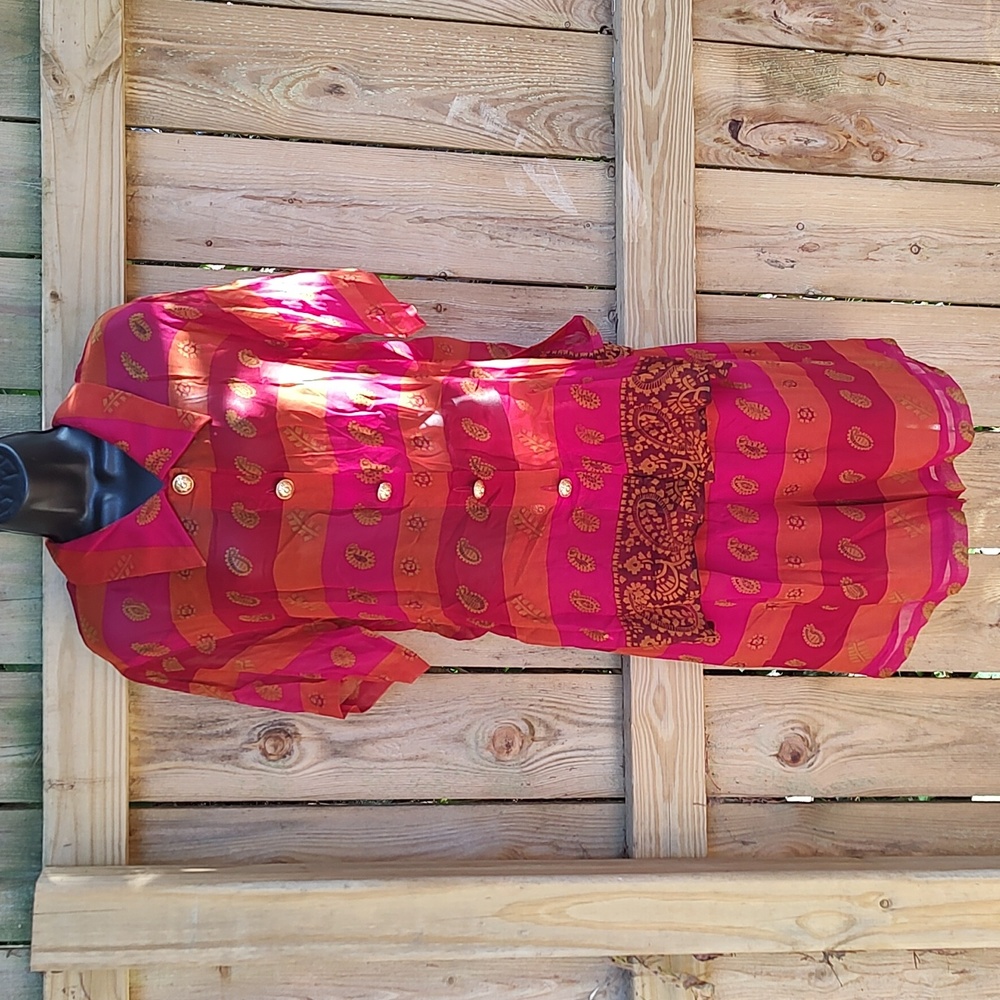Gillian Vintage Silk Paisley Maximalist Short Set